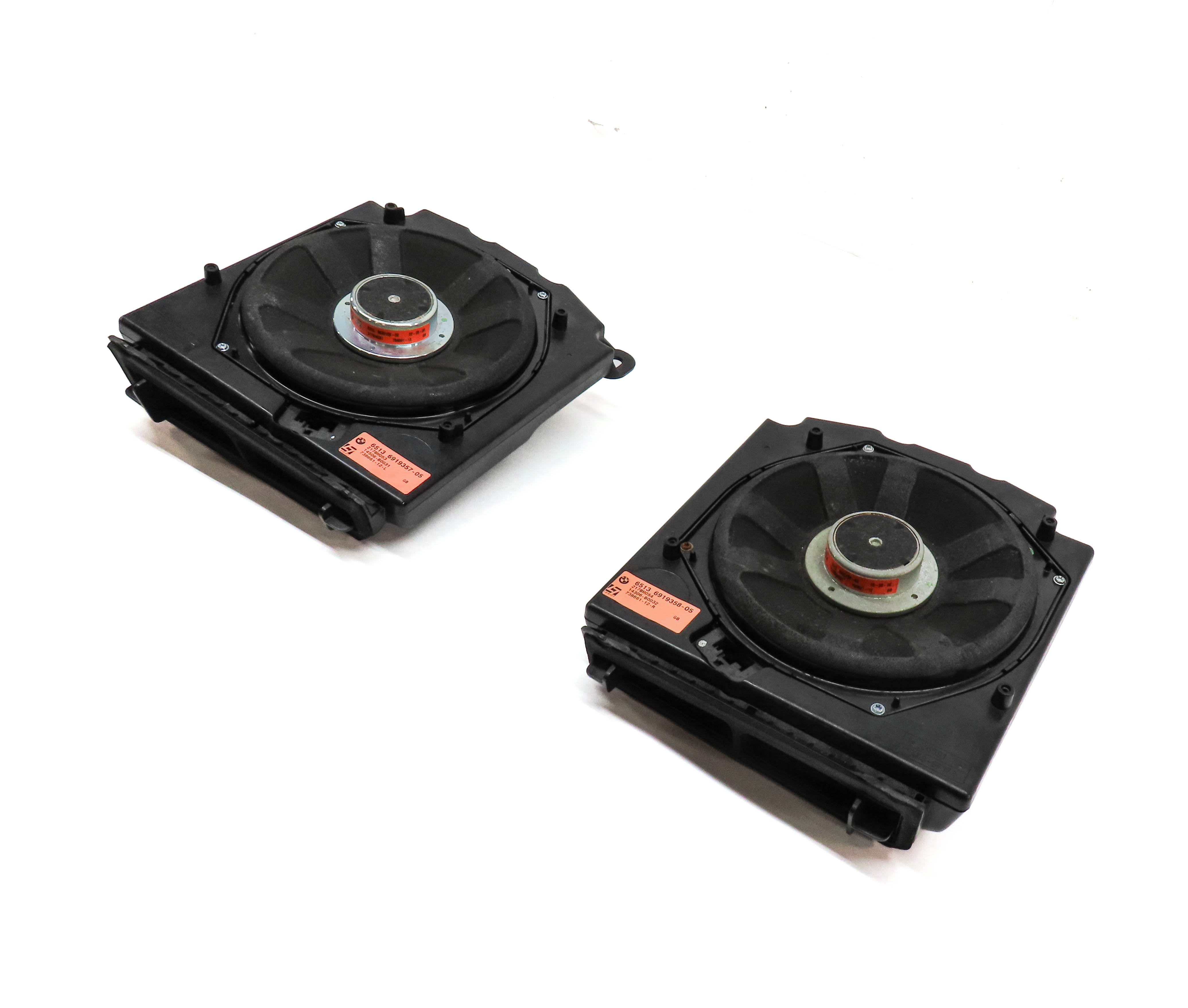 2007 BMW 550I (E60) LOGIC 7 RADIO STEREO AUDIO SUBWOOFER SUB SPEAKER SET/2 — exact item pictured